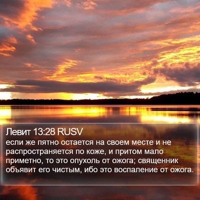 Левит 13:28 RUSV Bible Verse Image
