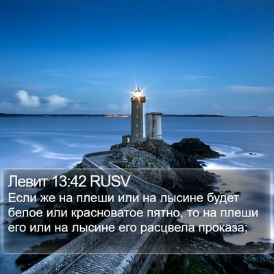 Левит 13:42 RUSV Bible Verse Image