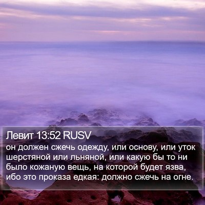Левит 13:52 RUSV Bible Verse Image