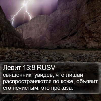 Левит 13:8 RUSV Bible Verse Image