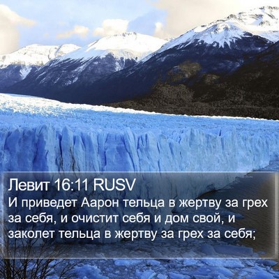 Левит 16:11 RUSV Bible Verse Image
