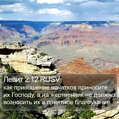 Левит 2:12 RUSV Bible Verse Image