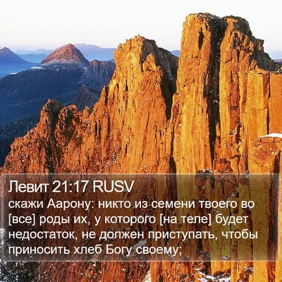 Левит 21:17 RUSV Bible Verse Image