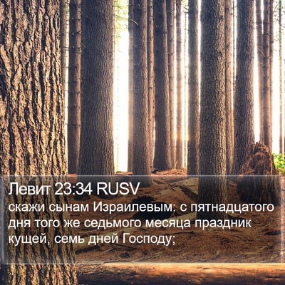 Левит 23:34 RUSV Bible Verse Image