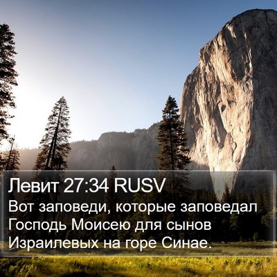 Левит 27:34 RUSV Bible Verse Image