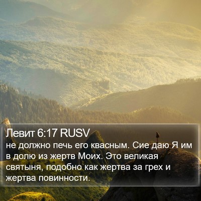Левит 6:17 RUSV Bible Verse Image