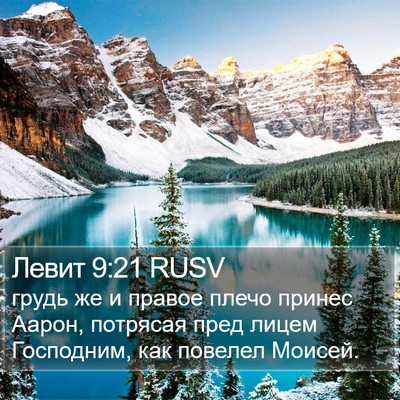 Левит 9:21 RUSV Bible Verse Image