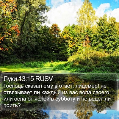 Луки 13:15 RUSV Bible Verse Image