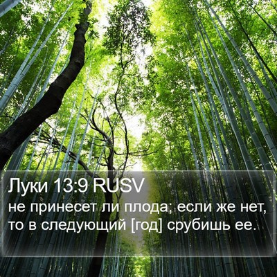 Луки 13:9 RUSV Bible Verse Image