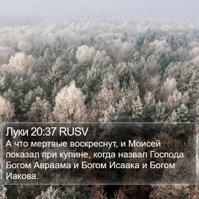 Луки 20:37 RUSV Bible Verse Image