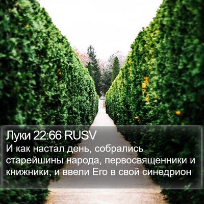 Луки 22:66 RUSV Bible Verse Image