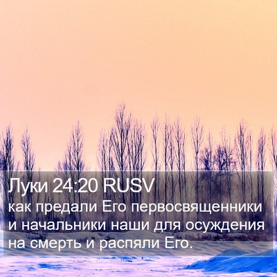 Луки 24:20 RUSV Bible Verse Image