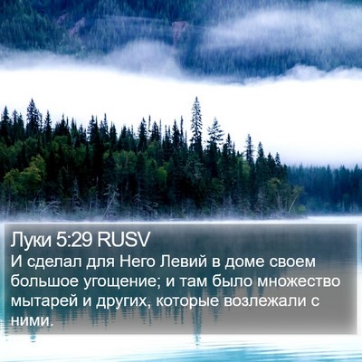 Луки 5:29 RUSV Bible Verse Image