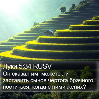 Луки 5:34 RUSV Bible Verse Image