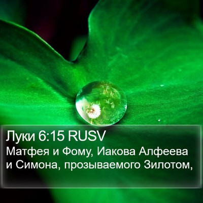 Луки 6:15 RUSV Bible Verse Image