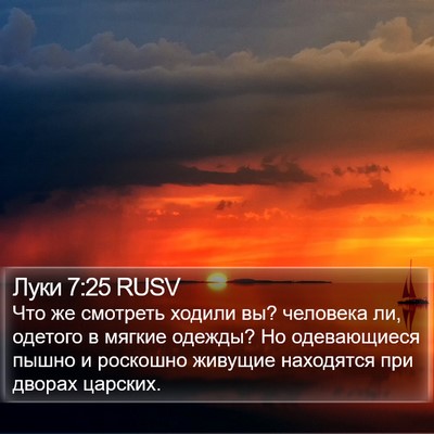 Луки 7:25 RUSV Bible Verse Image