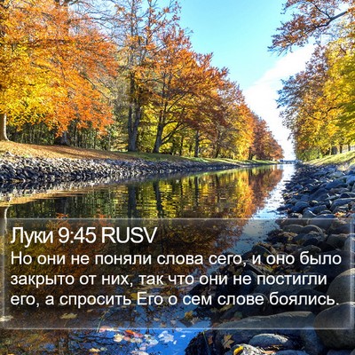 Луки 9:45 RUSV Bible Verse Image