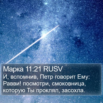 Марка 11:21 RUSV Bible Verse Image