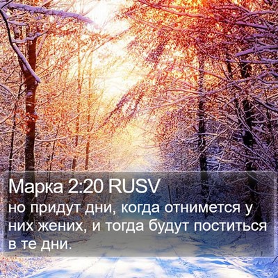 Марка 2:20 RUSV Bible Verse Image
