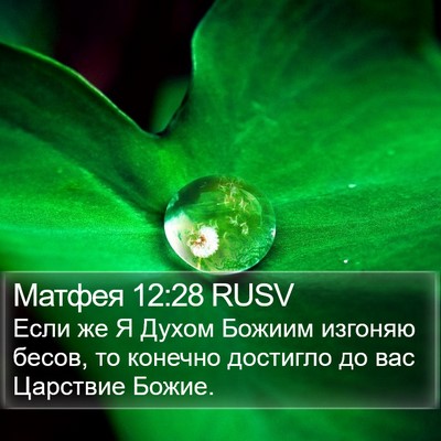 Матфея 12:28 RUSV Bible Verse Image