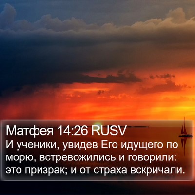 Матфея 14:26 RUSV Bible Verse Image