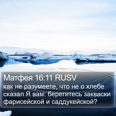 Матфея 16:11 RUSV Bible Verse Image