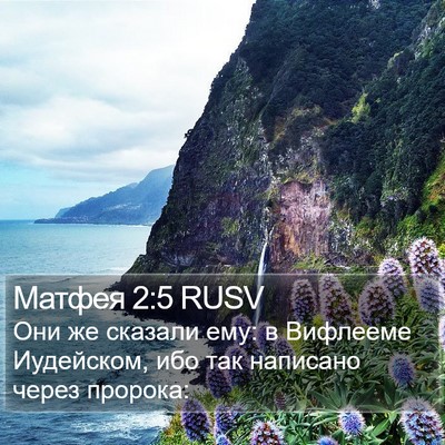 Матфея 2:5 RUSV Bible Verse Image