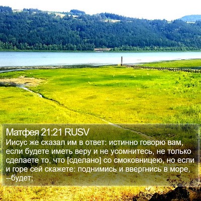 Матфея 21:21 RUSV Bible Verse Image