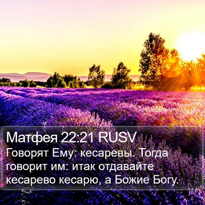 Матфея 22:21 RUSV Bible Verse Image