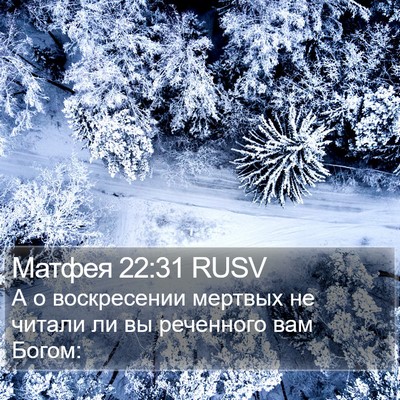 Матфея 22:31 RUSV Bible Verse Image