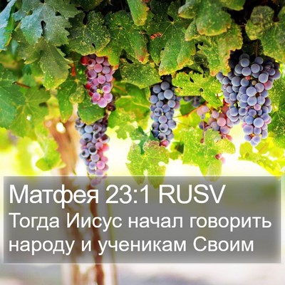 Матфея 23:1 RUSV Bible Verse Image