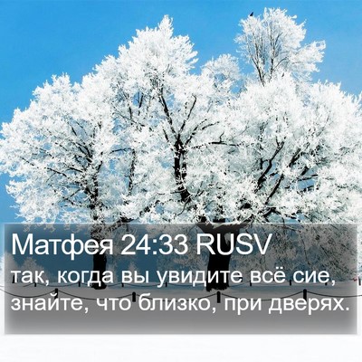 Матфея 24:33 RUSV Bible Verse Image
