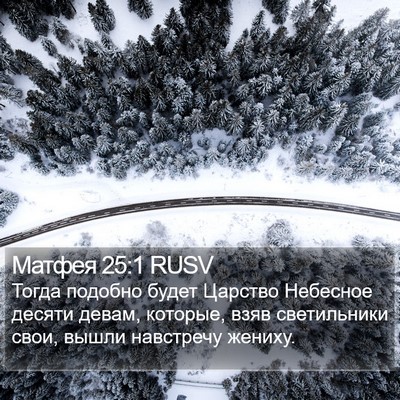 Матфея 25:1 RUSV Bible Verse Image