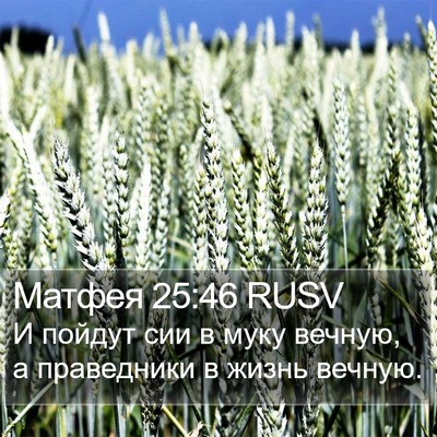 Матфея 25:46 RUSV Bible Verse Image