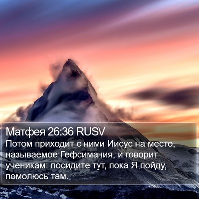 Матфея 26:36 RUSV Bible Verse Image