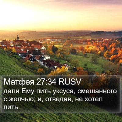 Матфея 27:34 RUSV Bible Verse Image