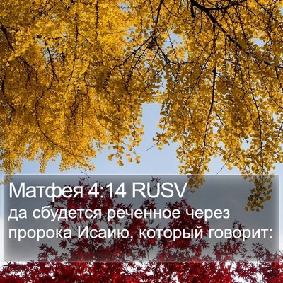 Матфея 4:14 RUSV Bible Verse Image