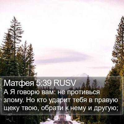 Матфея 5:39 RUSV Bible Verse Image