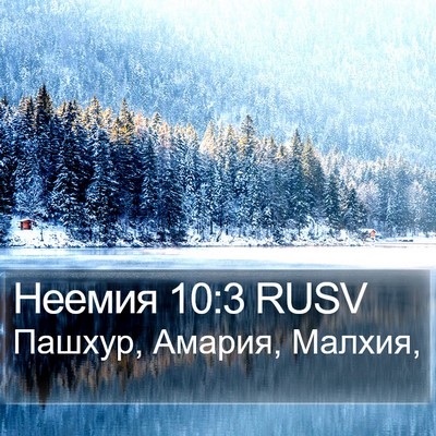 Неемия 10:3 RUSV Bible Verse Image