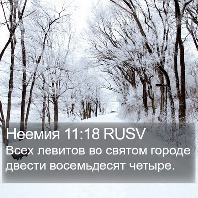 Неемия 11:18 RUSV Bible Verse Image