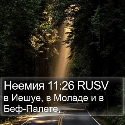Неемия 11:26 RUSV Bible Verse Image