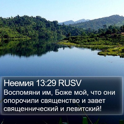 Неемия 13:29 RUSV Bible Verse Image