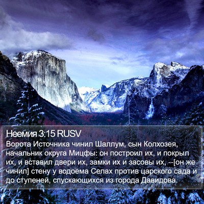 Неемия 3:15 RUSV Bible Verse Image