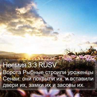 Неемия 3:3 RUSV Bible Verse Image