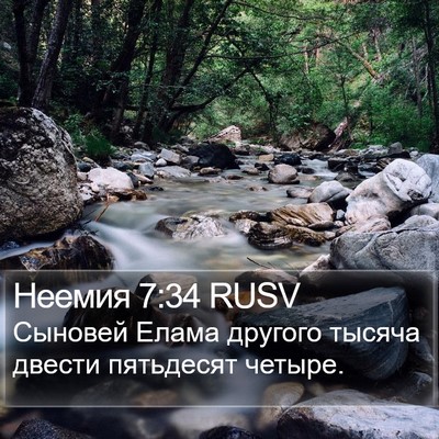 Неемия 7:34 RUSV Bible Verse Image