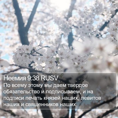 Неемия 9:38 RUSV Bible Verse Image