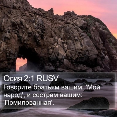 Осия 2:1 RUSV Bible Verse Image