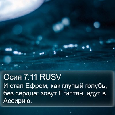 Осия 7:11 RUSV Bible Verse Image