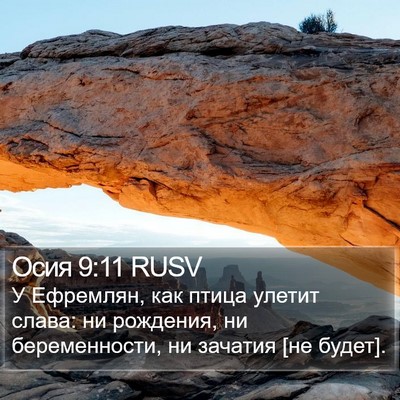 Осия 9:11 RUSV Bible Verse Image