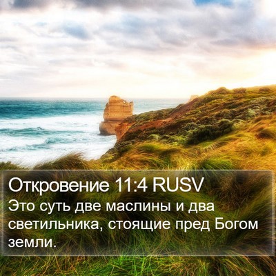 Откровение 11:4 RUSV Bible Verse Image